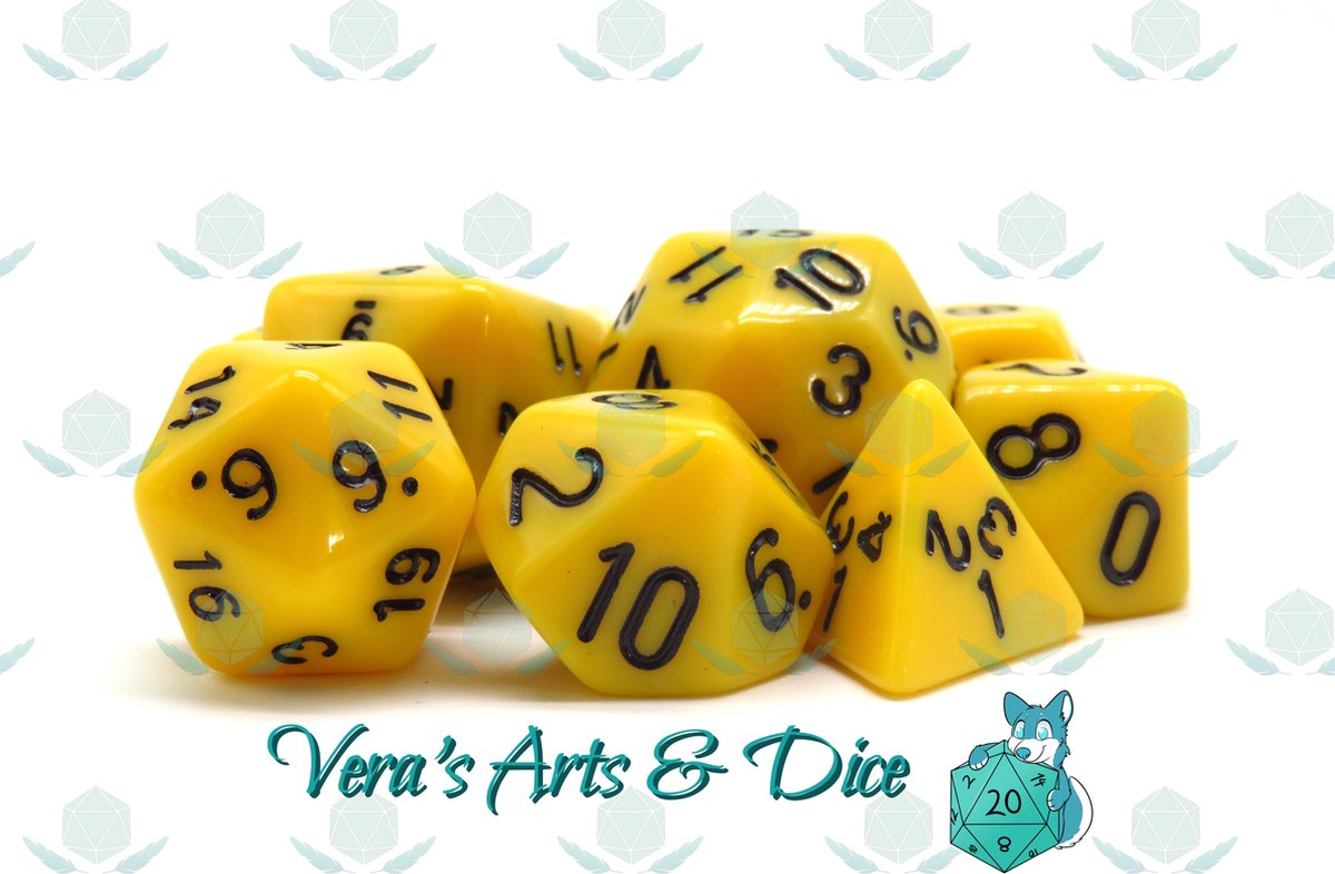 10 Piece Bumblebee | Polyset Dice Plus | Dobbelstenen - Set Van 10 Stuks (extra D10, D24, D30) - Geel en Zwarte Cijfers | Polydice | D&D Rollenspellen | Dobbelstenen Dungeons and Dragons | Zwarte Velvet Dice Bag
